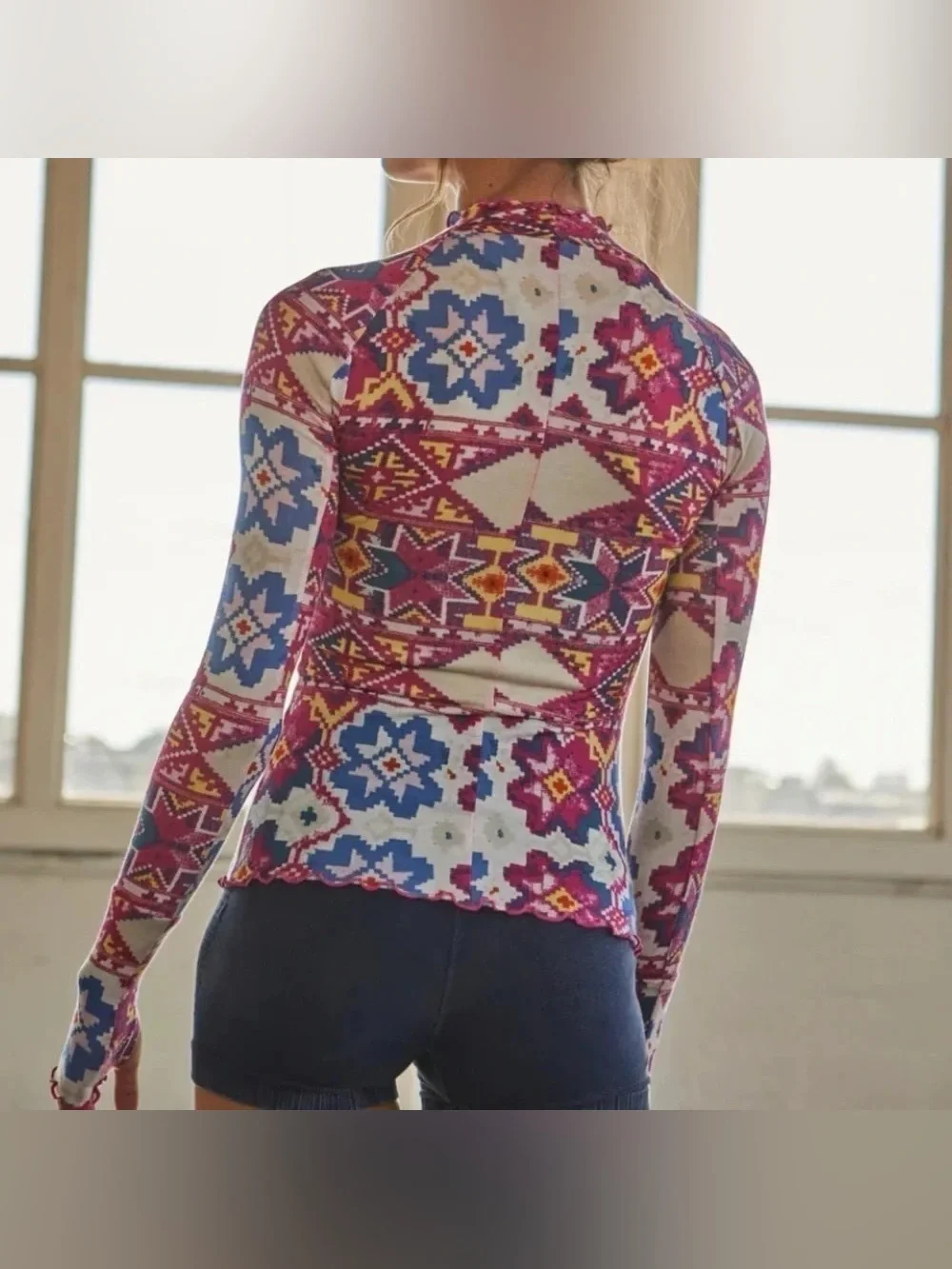 NWT High Jump Printed Long Sleeve
